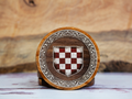 Croatian Coat of Arms – One-Colour Painted Coaster Set