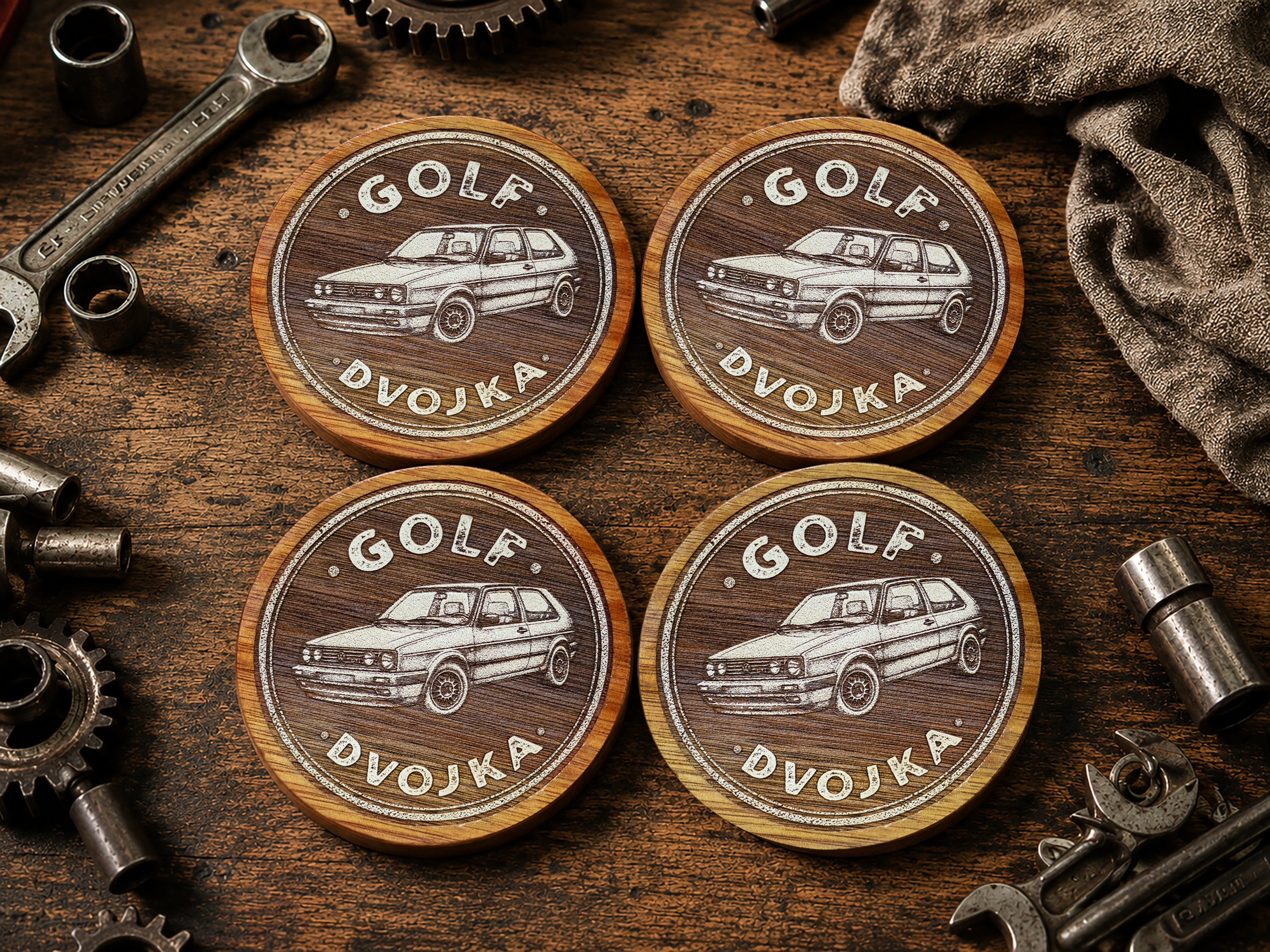 Dvojka Old-Timer Coaster Set