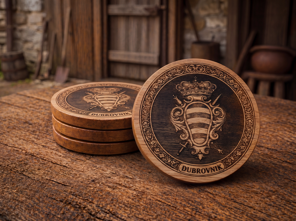 Dubrovnik– Acacia Wood Coaster Set