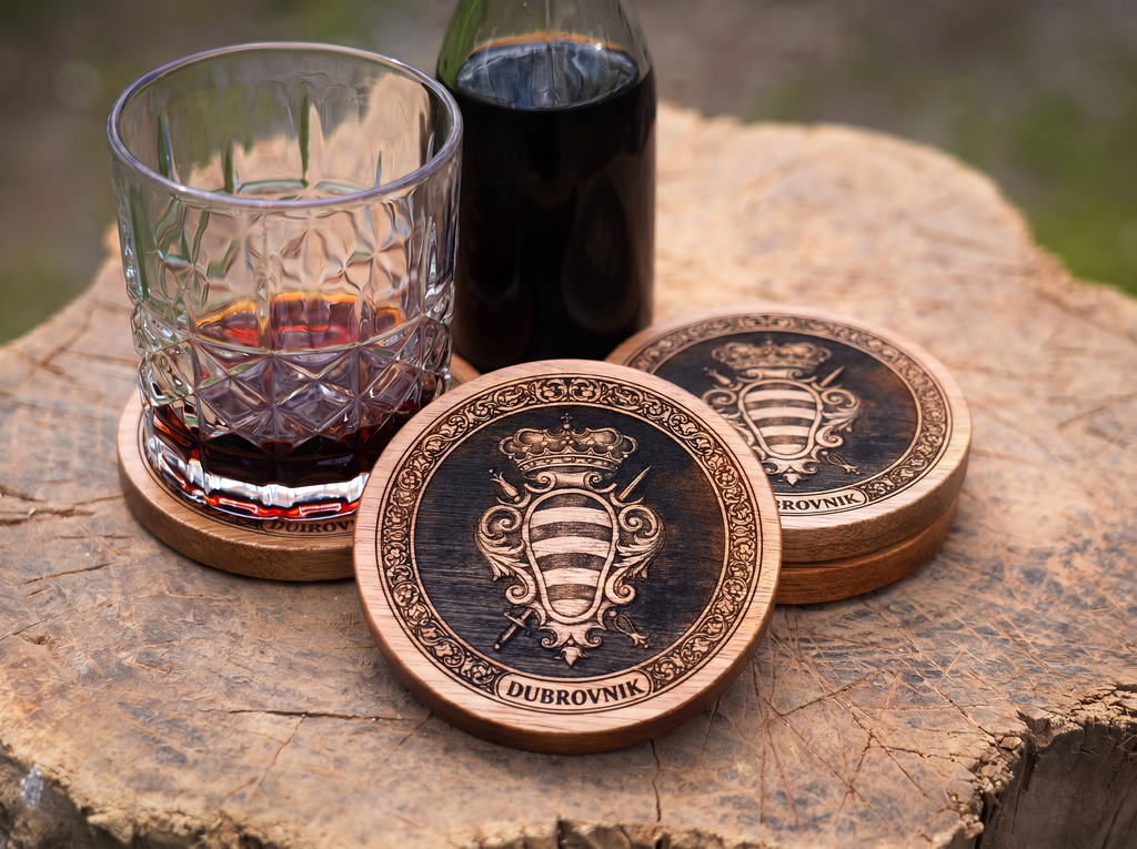 Dubrovnik– Acacia Wood Coaster Set