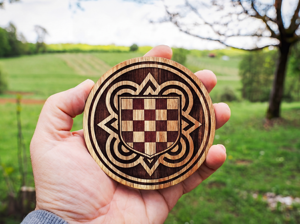 HOS Emblem – One-Colour Painted Coaster Set