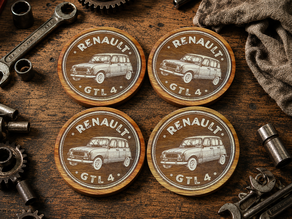 Renault GTL 4 Old-Timer Coaster Set