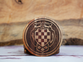 Old Croatian Coat of Arms – One-Colour Painted Coaster Set